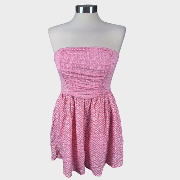 ROXY Strapless Romper Pink Medium - Picture 1 of 8